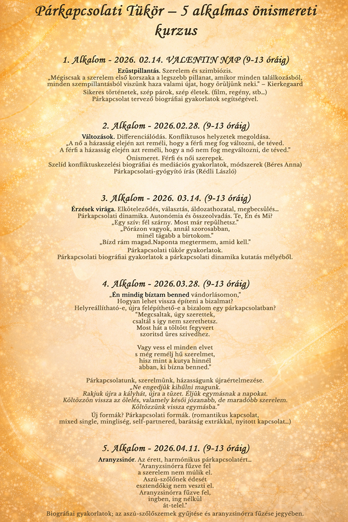 Párkapcsolati kurzus 2026.02.14.